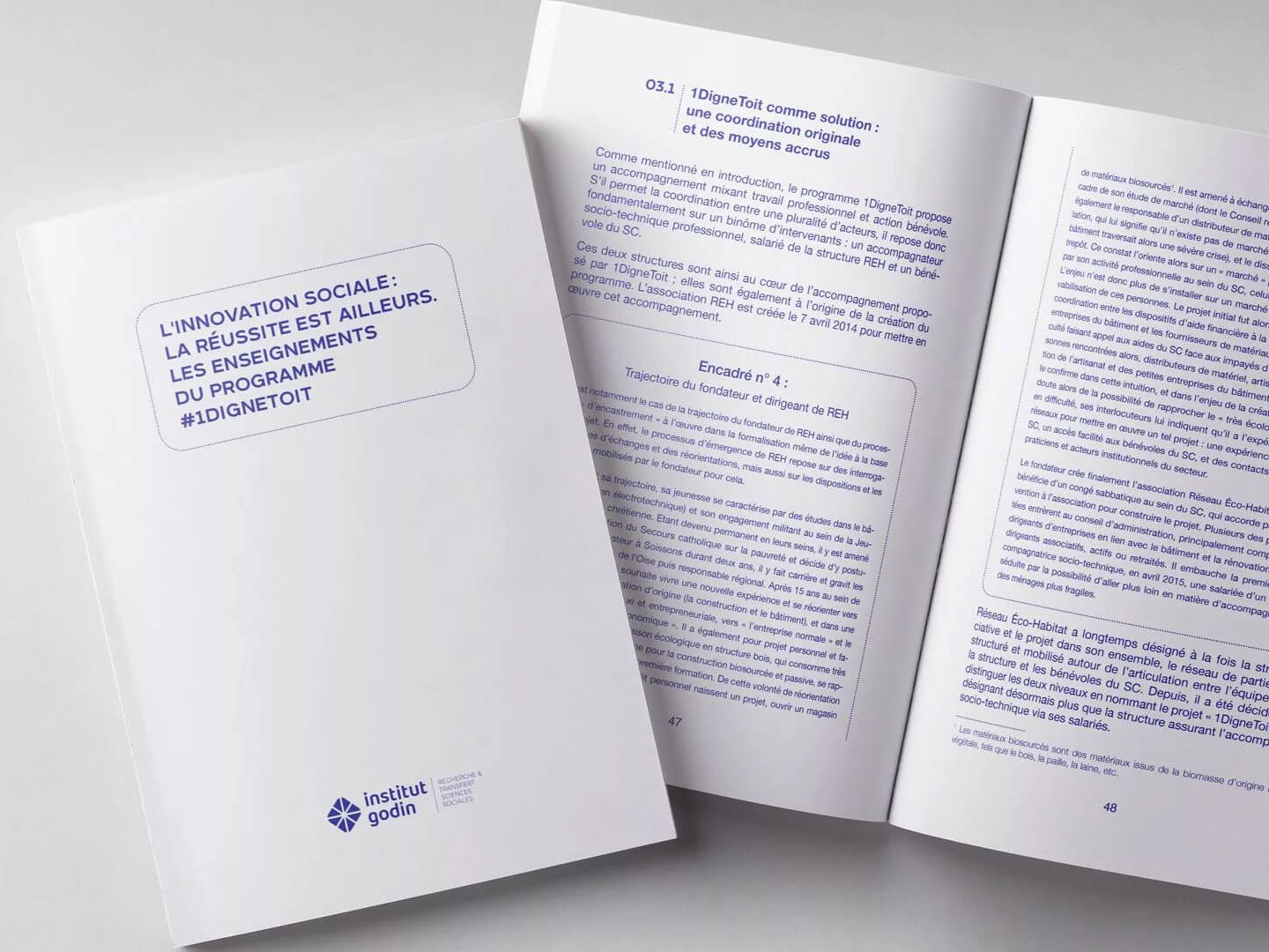 Enseignements du programme "1DigneToit" (Rapport Institut Godin, 2022)