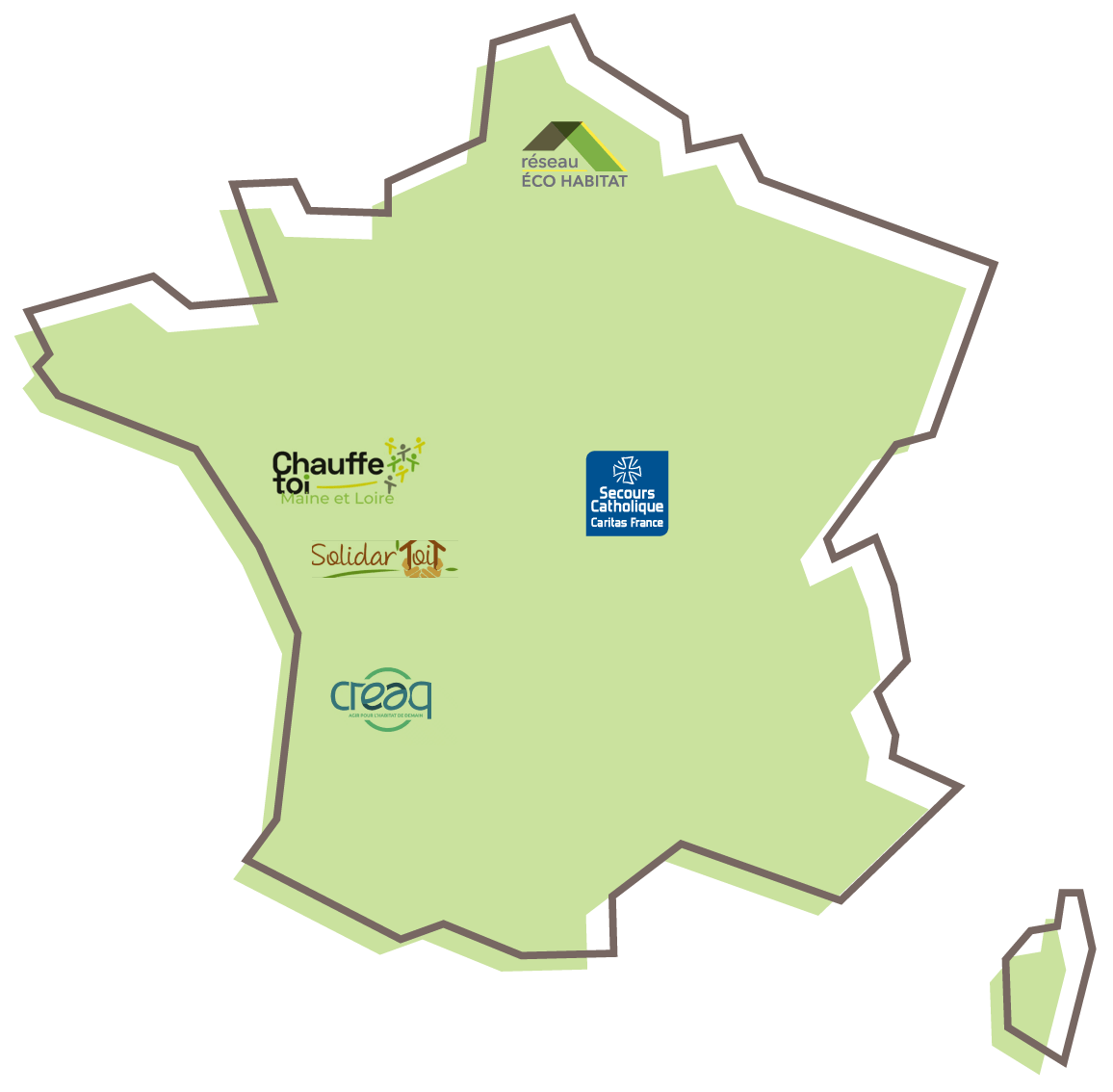 Réseau Éco Habitat et ses partenaires en France